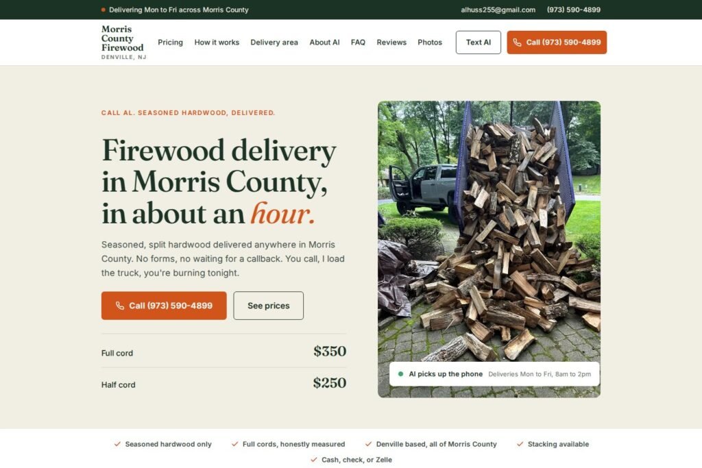 morris county firewood home page